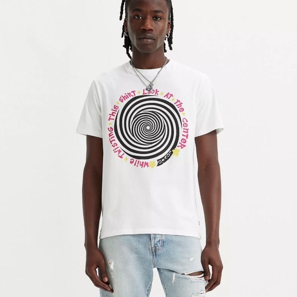 Levi’s Men’s Standard Classic Graphic T- Shirt White Size L New